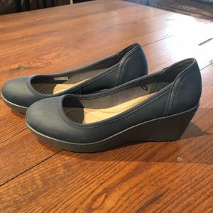 CROCS Navy Wedge Heels